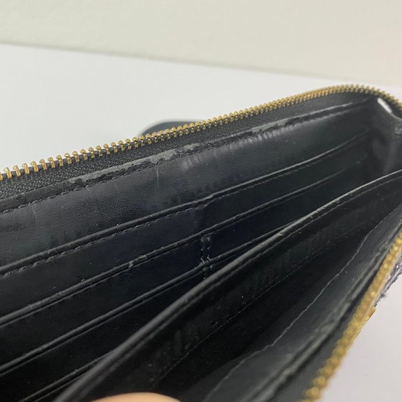 Madison Leather Wristlet Wallet, Black - Picture 6 of 6